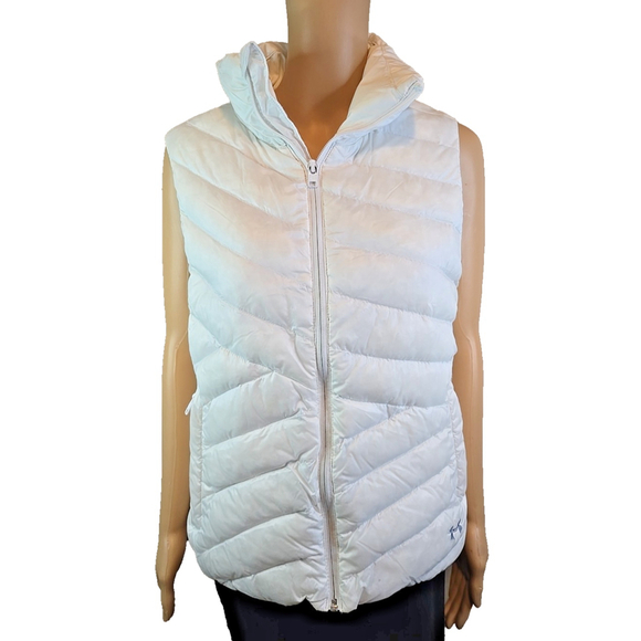 Under armour Jackets & Blazers - Under Armour Women's White Cold Gear Infrared Down Filled Vest Size Large